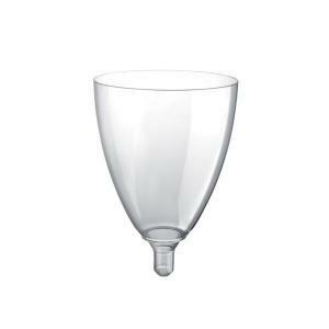 Bicchiere calice per acqua, vino o altre bevande 180cc trasparente, 20pz.