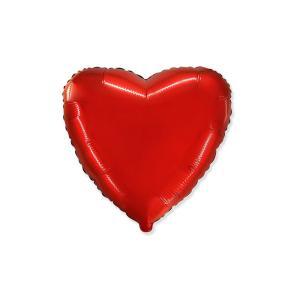 Palloncino a forma di cuore rosso 18" - 45cm. 1pz
